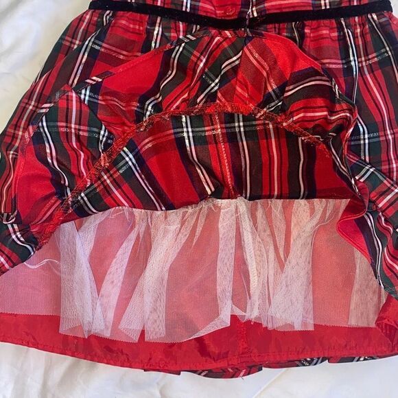 Wonder Nation GUC Girls Christmas Dress Red Classic Festive Gingham Plaid 3T - Picture 7 of 10